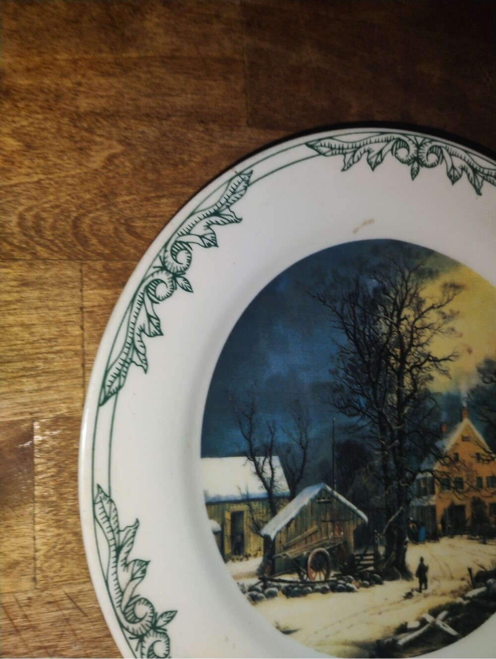Vintage Museum of the City of New York Collector Plate Winter Scene - Picture 5 of 6